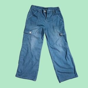 Girl's Plus Size Cargo Jeans